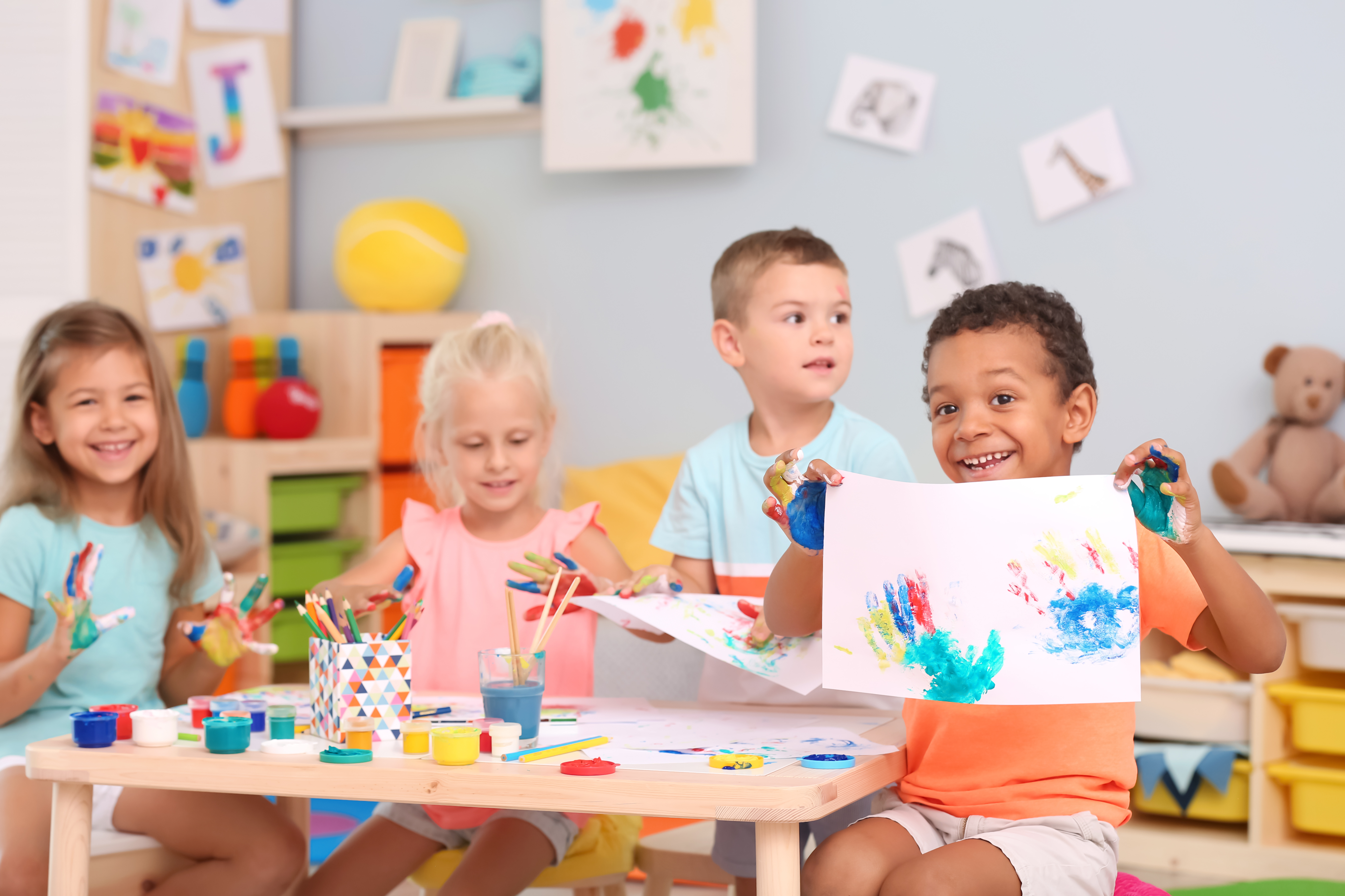 Pre-k classroom painting